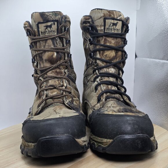 IRISH SETTER Red Wing Camo Hunting Boots 1836 - 800g - Waterproof - Men’s 10.5 - Picture 2 of 16